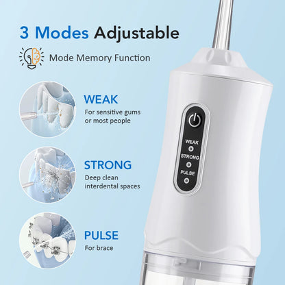 Electric Dental Water Flosser Oral Irrigator Portable Dental Bed Sprinkler