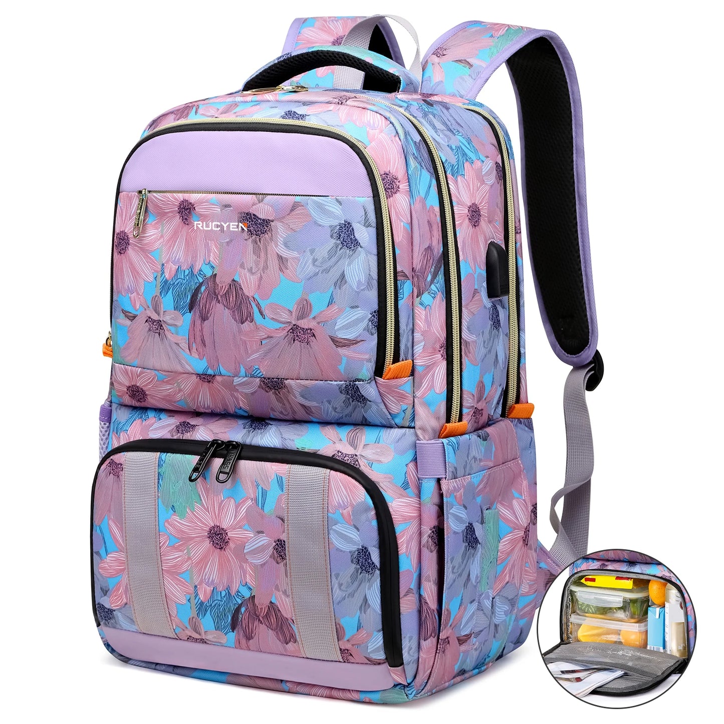 Lunch Backpack Insulated Cooler Picnic Bag Multifunctional