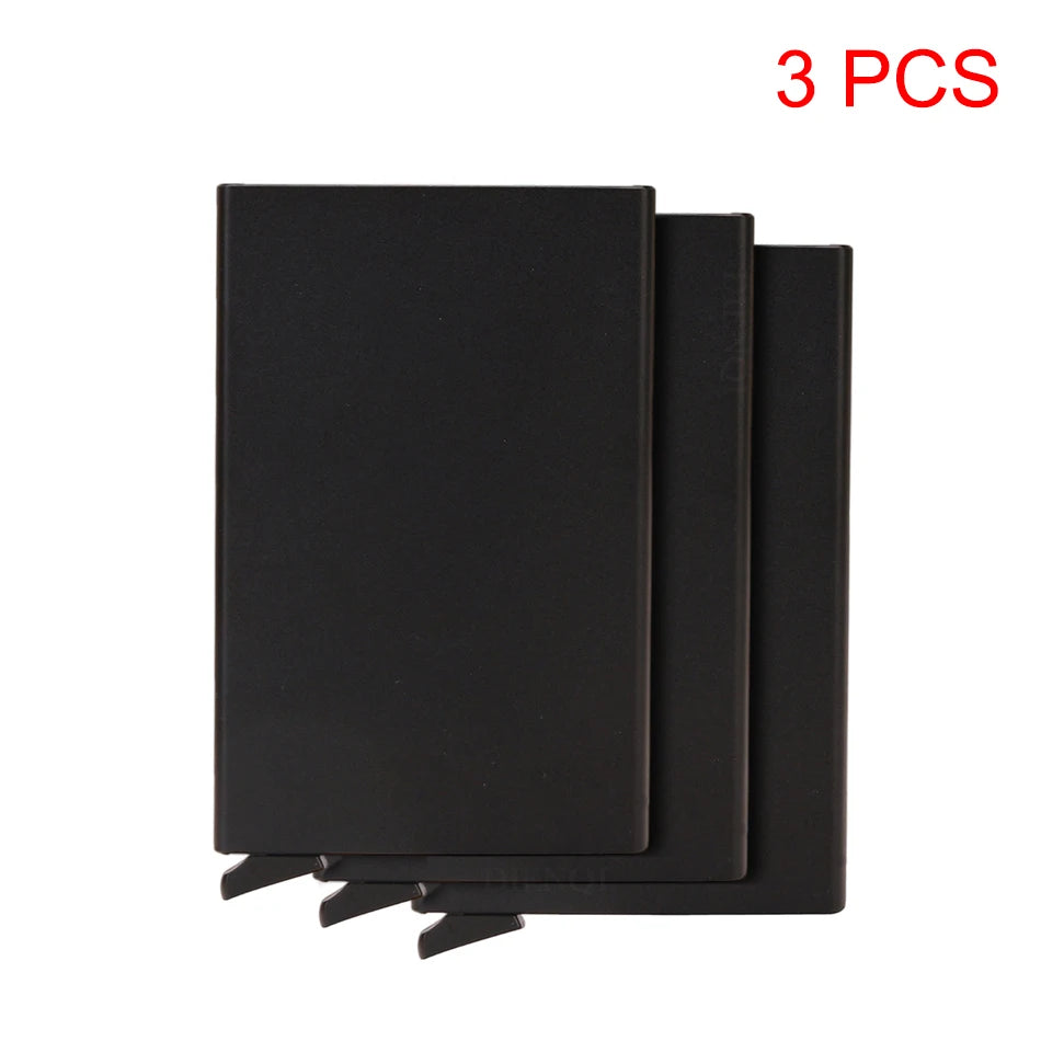 Rfid Credit Card Holder Metal Thin Slim Smart Wallet Men Women Wallets