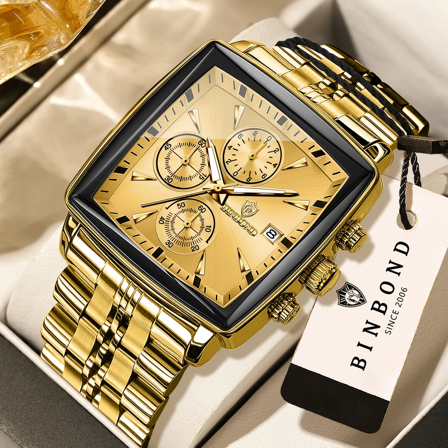 Bennstore BINBOND Luxury quartz watches for men