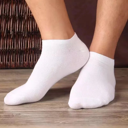 10pairs/Lot Men's Socks Casual Boat Socks Black Business Socks Solid