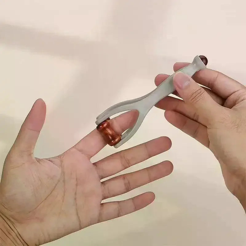 Single Wooden Hand Massager Roller Finger Relaxation