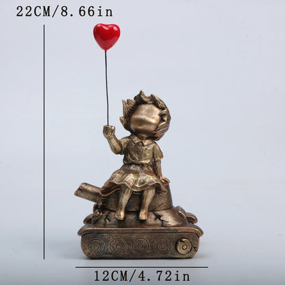 Banksy Heart Balloon And Flying Girl Inspired Artwork Modern