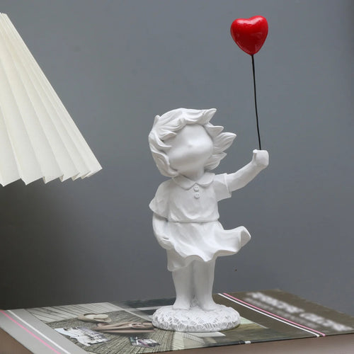 Banksy Heart Balloon And Flying Girl Inspired Artwork Modern