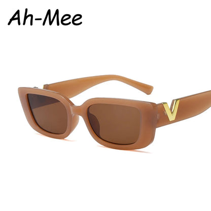 Fashion Rectangle Sunglasses Women Luxury Brand Vintage