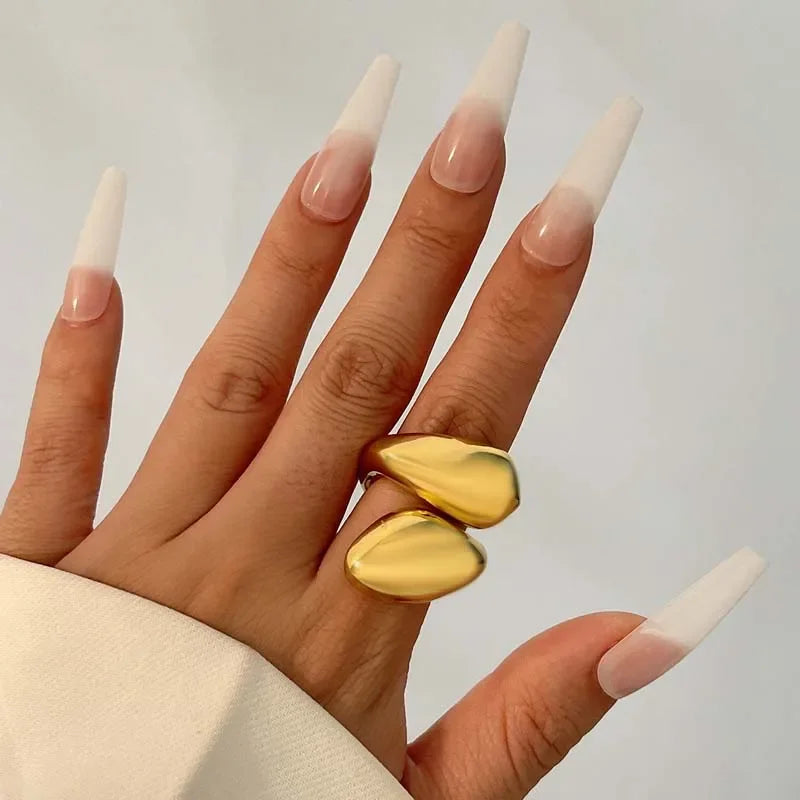 Fashion Metal Irregular Twisted Rings for Women