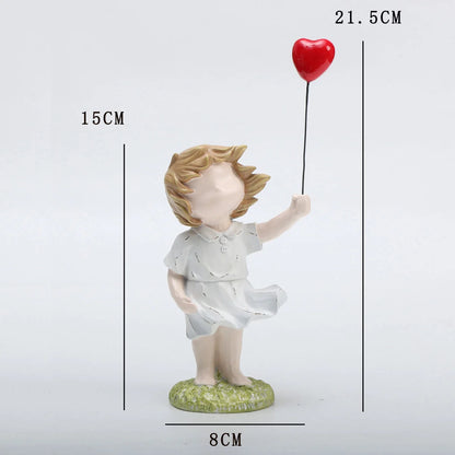 Banksy Heart Balloon And Flying Girl Inspired Artwork Modern