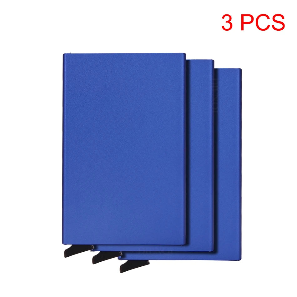 Rfid Credit Card Holder Metal Thin Slim Smart Wallet Men Women Wallets
