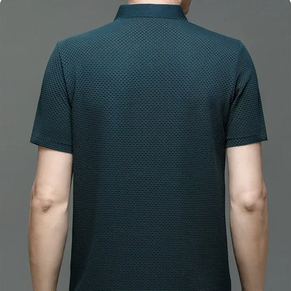 Business Casual Sweat-absorbing Top Brand Clothes Summer New Men's Short