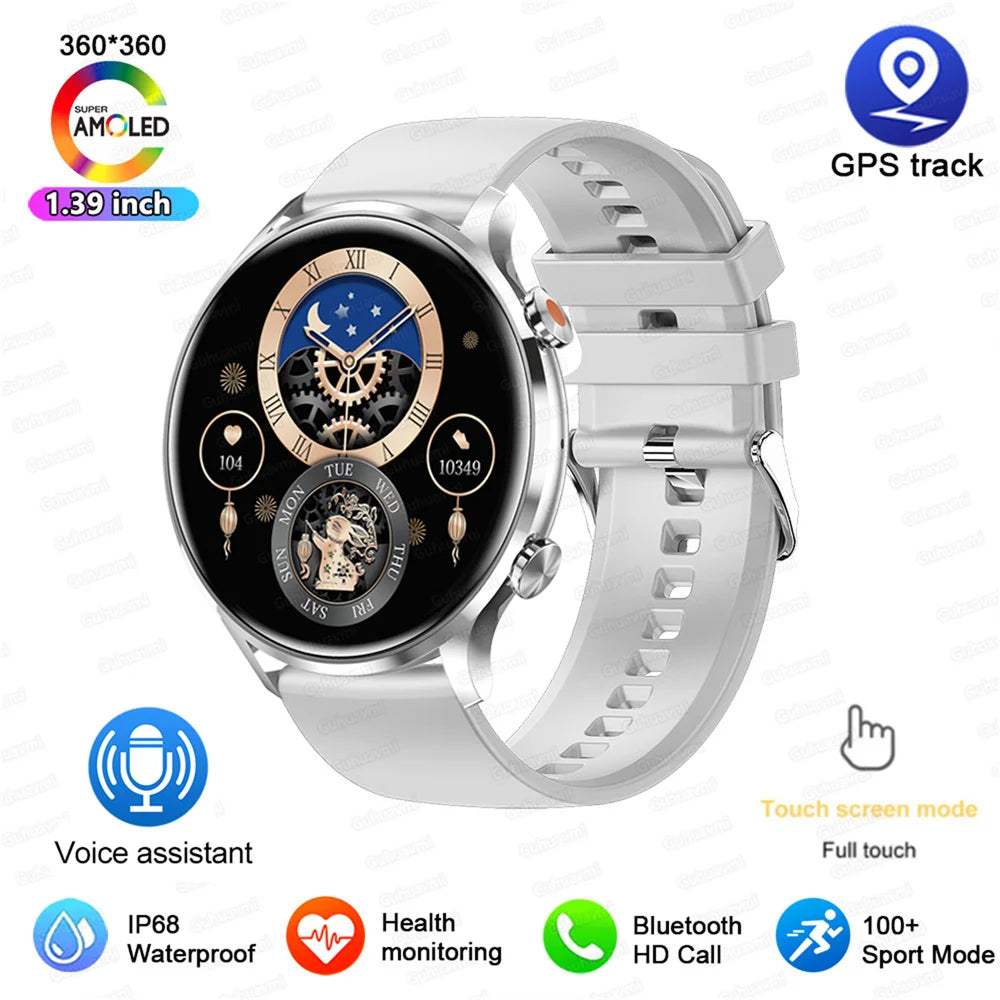 2026 New Smartwatch Women AMOLED HD Screen Always On Display Bluetoothe