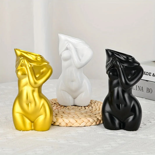Female Body Vase Resin Sculpture Woman  Decoration