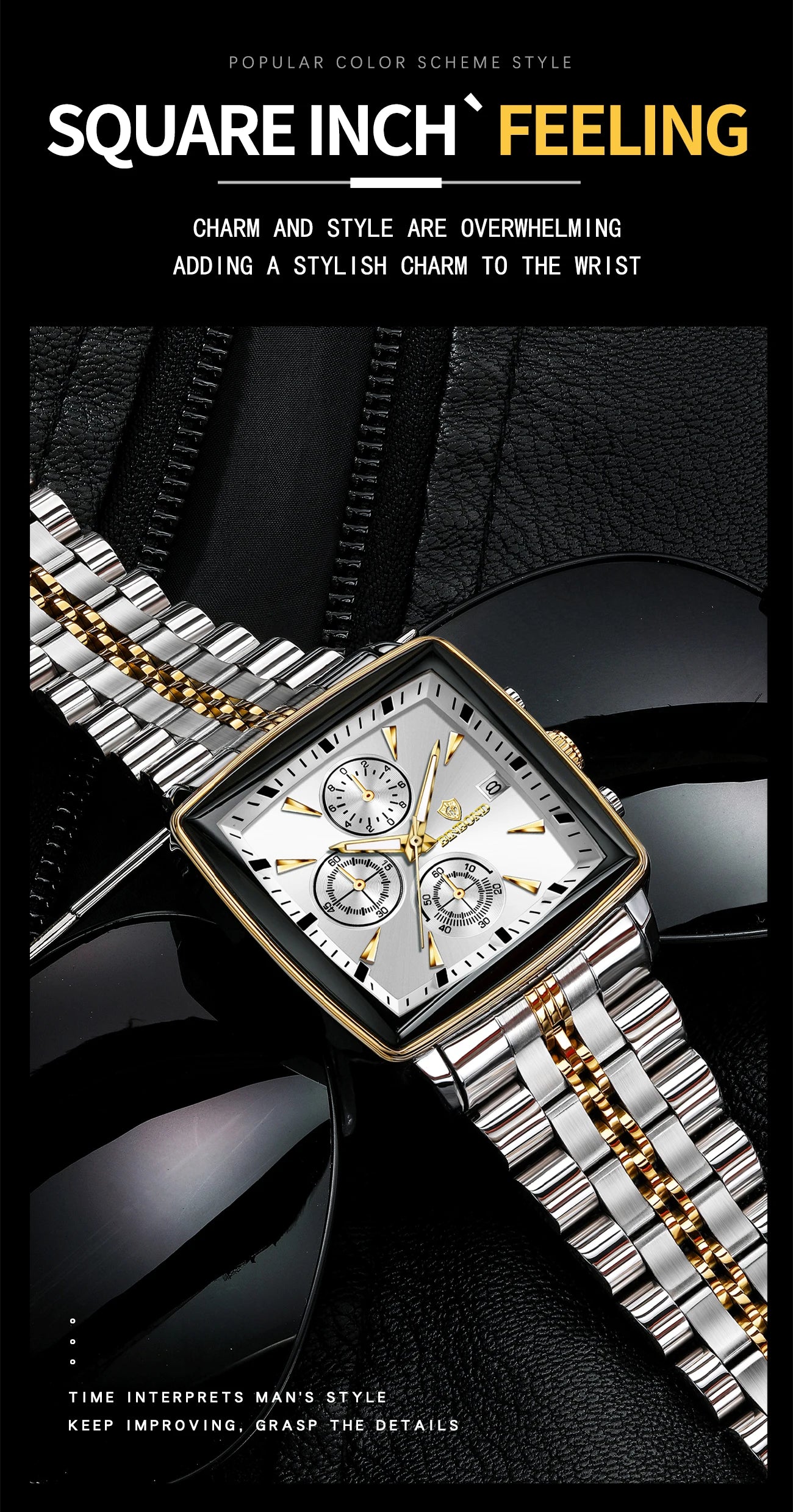 Bennstore BINBOND Luxury quartz watches for men