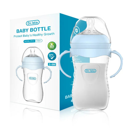 Baby PP Bottle 150/240/330ML Newborn Baby Bottle with Handle Milk