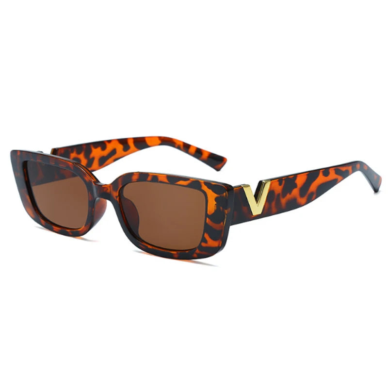 Fashion Rectangle Sunglasses Women Luxury Brand Vintage