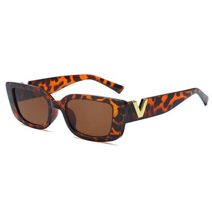 Fashion Rectangle Sunglasses Women Luxury Brand Vintage