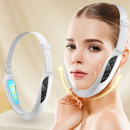 6 Mode 8 Level Vibration Facial Massager for Face Care & Contouring USB Rechargeable