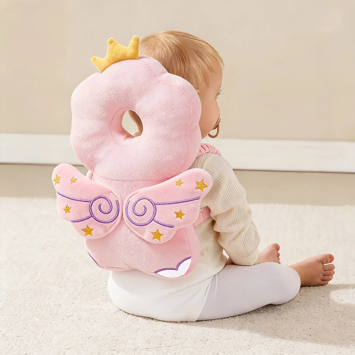 1Pc Baby Head Protection Pillow - Protective Backpack Anti-Fall Head Pillow Adjustable