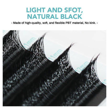 NATUHANA Wispy Camellia W Premade Lash Fans 3D/4D/5D