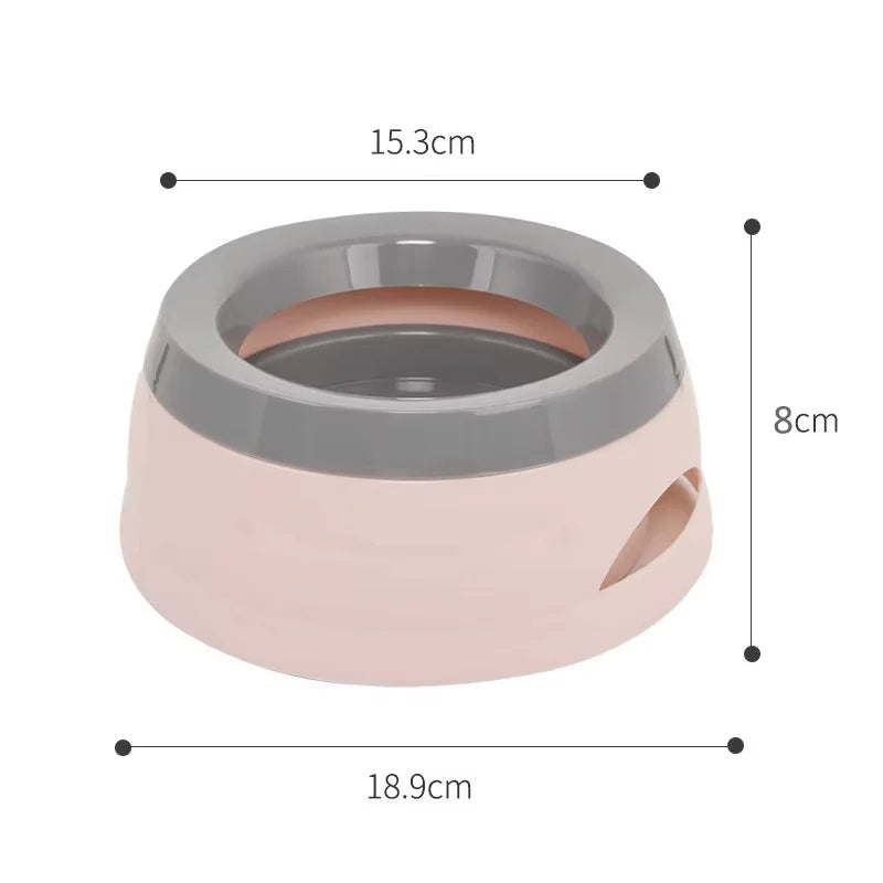 Anti Spill Pet Water Bowl Non Slip Splash Proof Dog