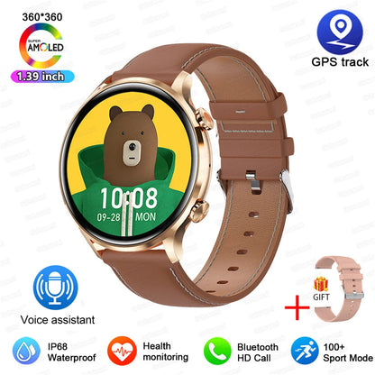2026 New Smartwatch Women AMOLED HD Screen Always On Display Bluetoothe